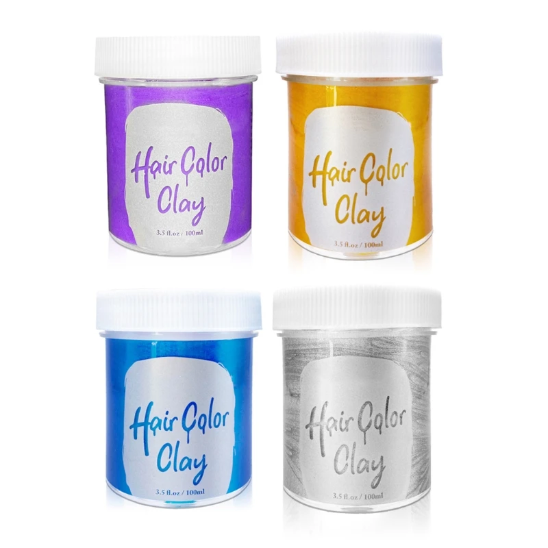 Clay Disposable Instant Hair Dyeing Colored Mud Cream