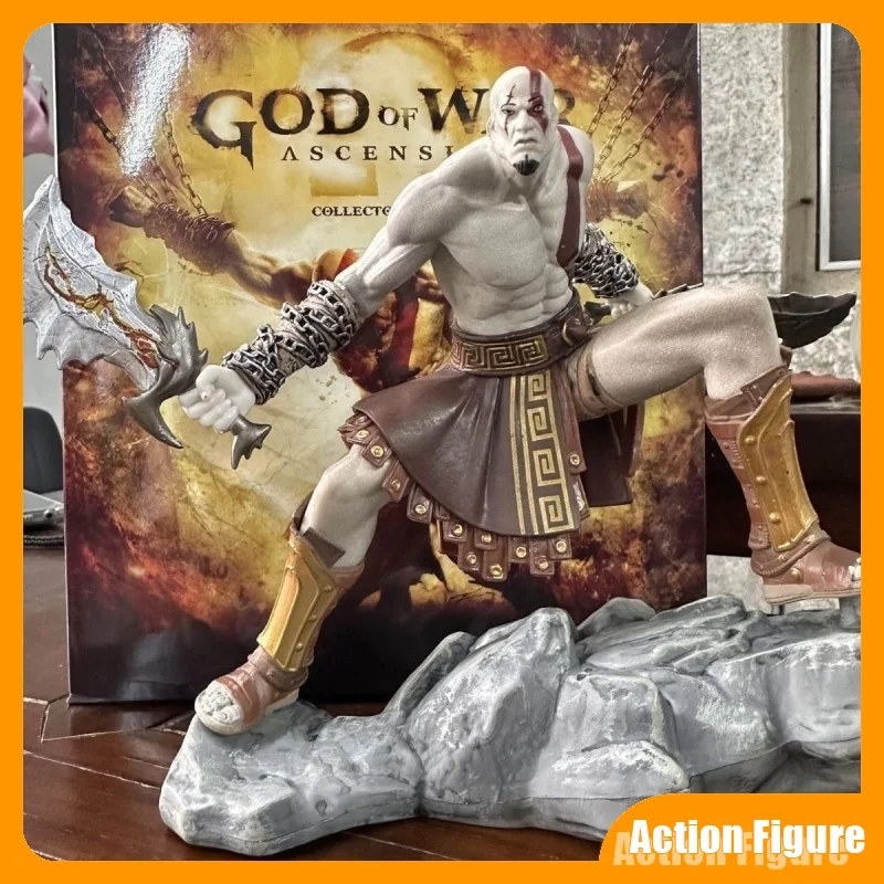Фото Фигурка Кратоса из игры God of War, 18 см, ПВХ, подвижная, коллекционная, Статуэтка Кратоса из Ghost of Sparta, декоративные украшения, модель, игрушка №1