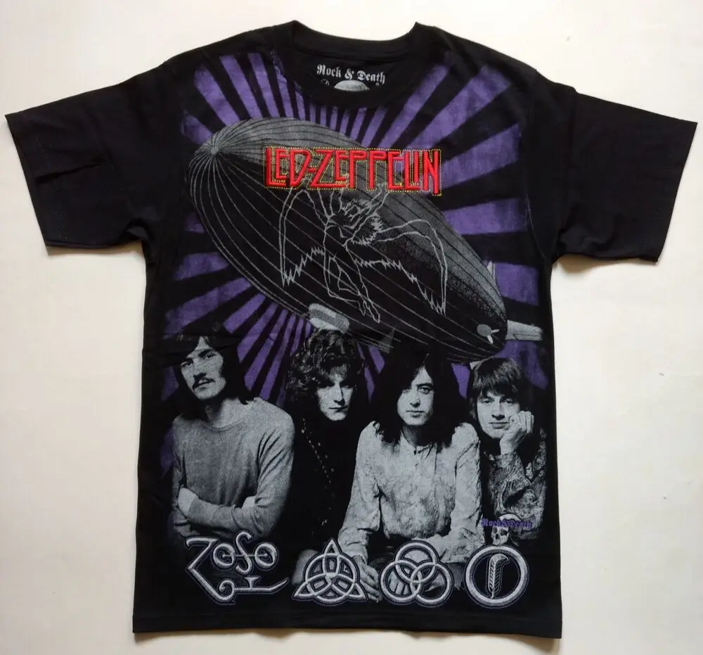 Редкая вышитая Футболка с логотипом Jimmy Page Роберт растение классический рок