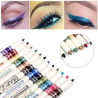 12pcsset colorful eyeliner pen eye shadow pen makeup differ color eyeliner pencil luminous waterproof white pen pole