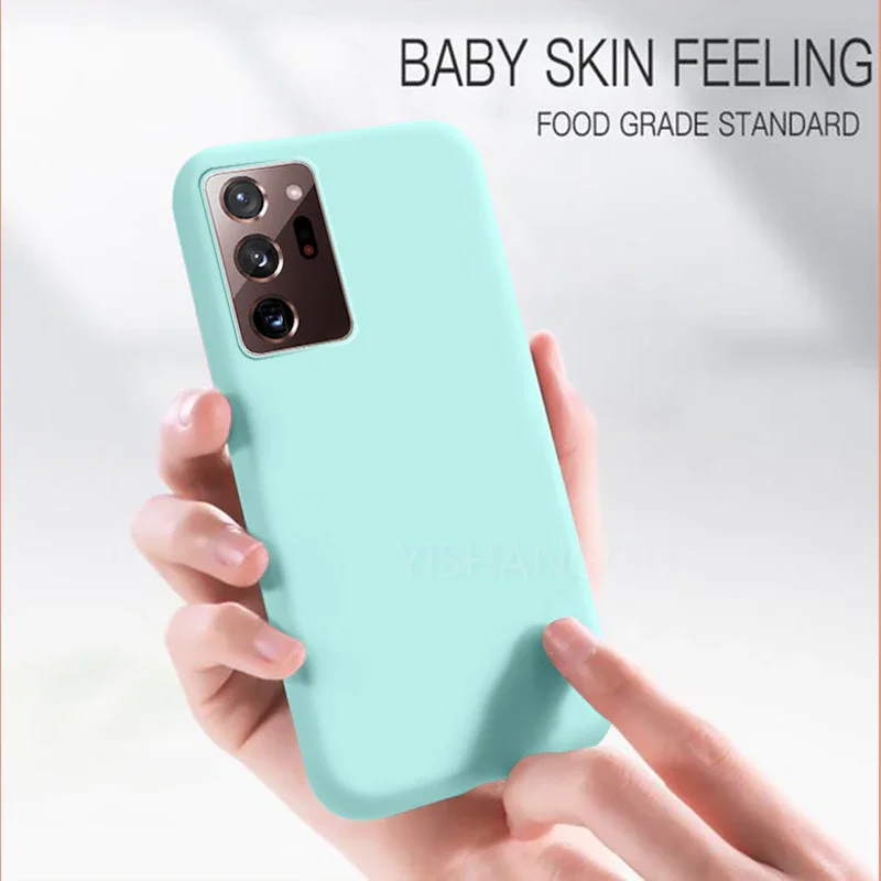 

New Soft phone case Liquid Silicone full Case For Samsun A51 A50 S10 Plus S8 S9 S20 FE S21 Plus Ultra S10E A71 A70 A21S A31