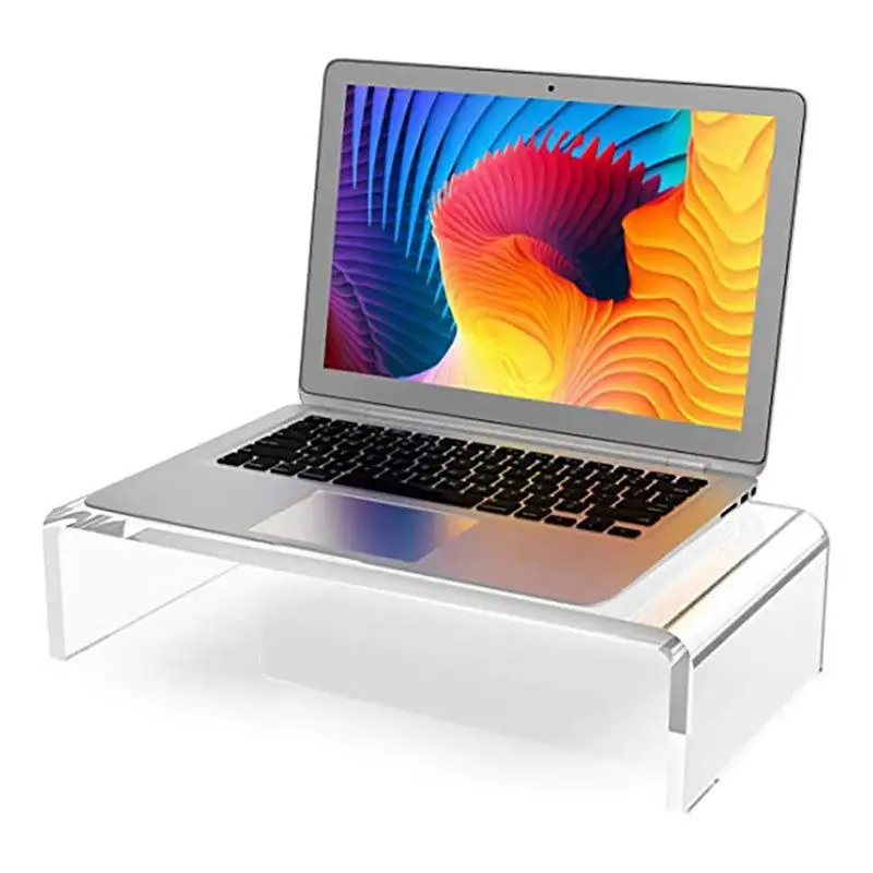 

Monitor Stand For Desk Desktop Laptop Stand Acrylic Desktop Monitor Holder Offices Home Clear Desktop Holder For Supporting