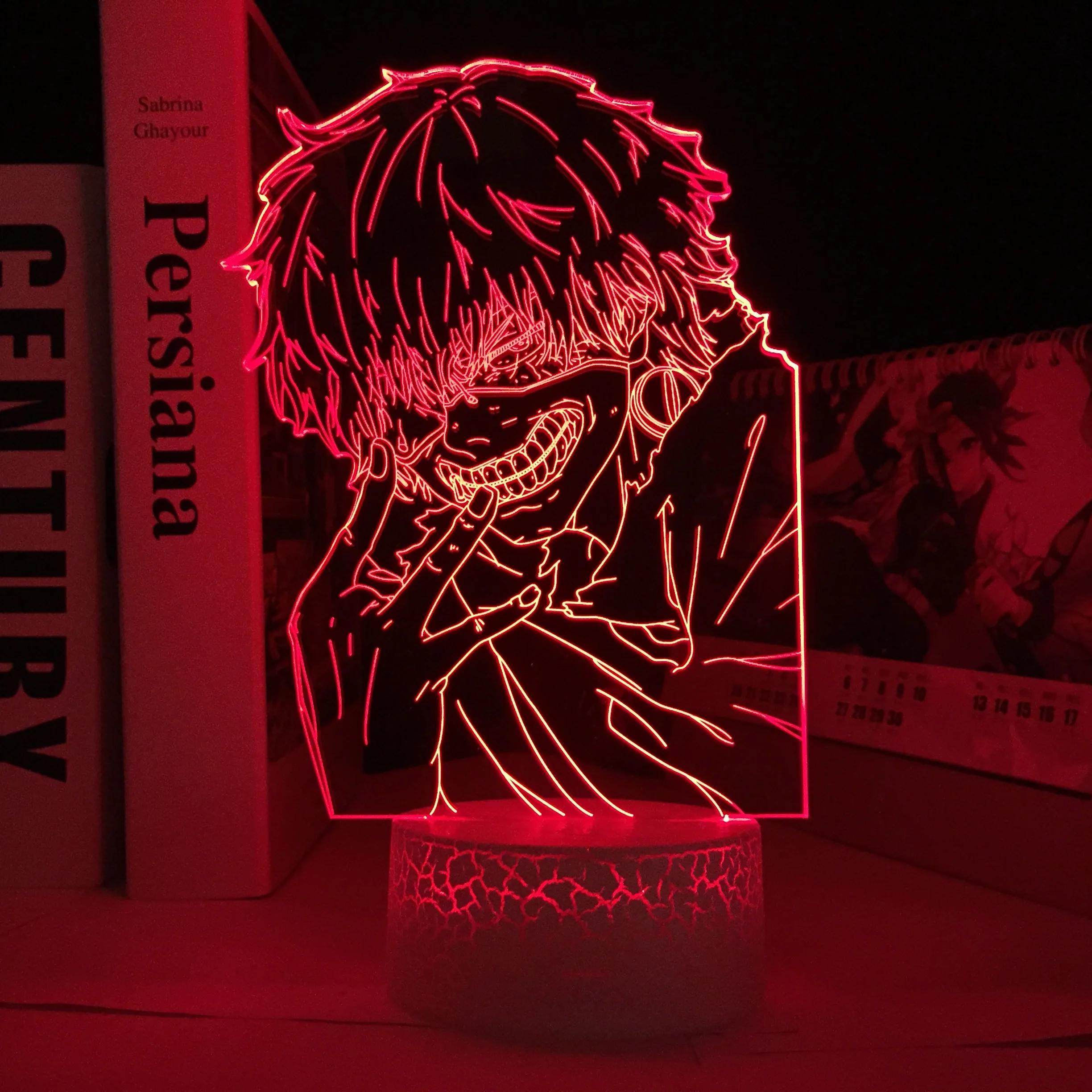 

Manga Tokyo Ghoul Ken Kaneki Figure LED Night Light for Bedroom Decor Lamp Anime Birthday Gift 3D Table Light Dropshipping