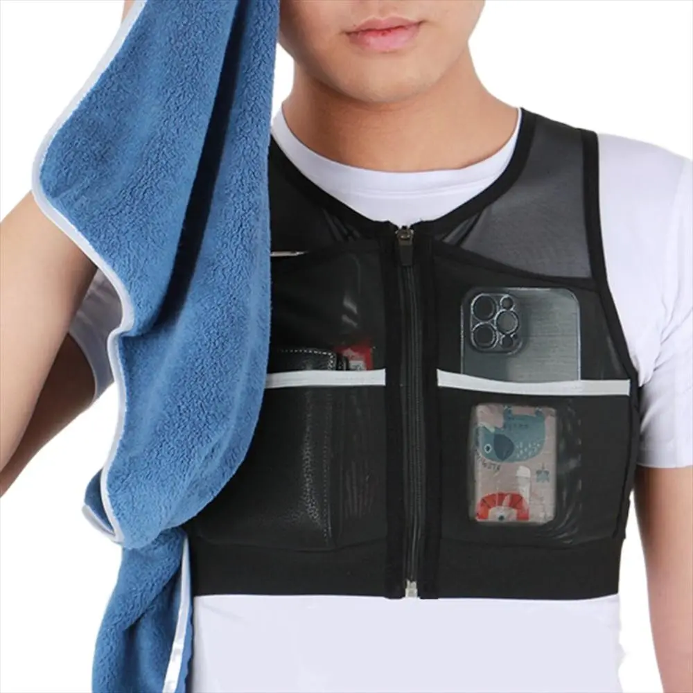 Светоотражающая дышащая куртка большой вместимости рюкзак для бега сумка-жилет