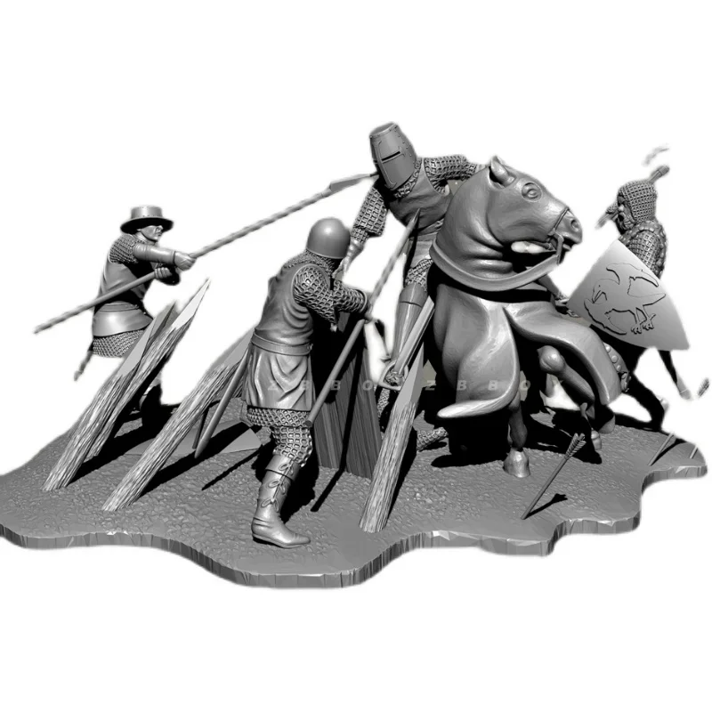 38 мм 50 полимерные модели солдат наборы фигурок бесцветные и самособранные