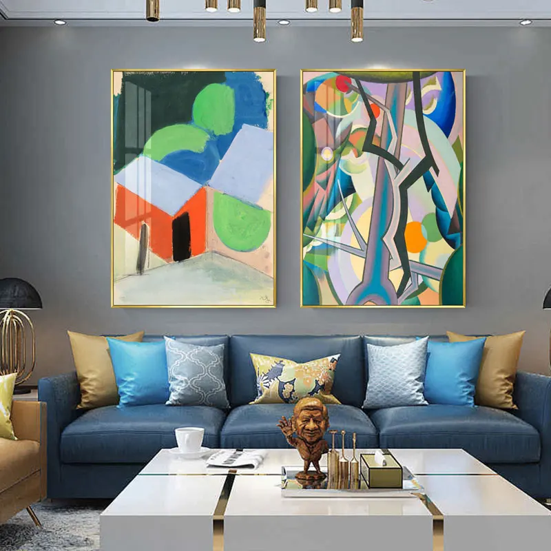 

Традиционная китайская чернильная живопись, Стильный Холст, художественный принт, Постер со стрекозой и цветами от Qi Baishi, стена для гостино...