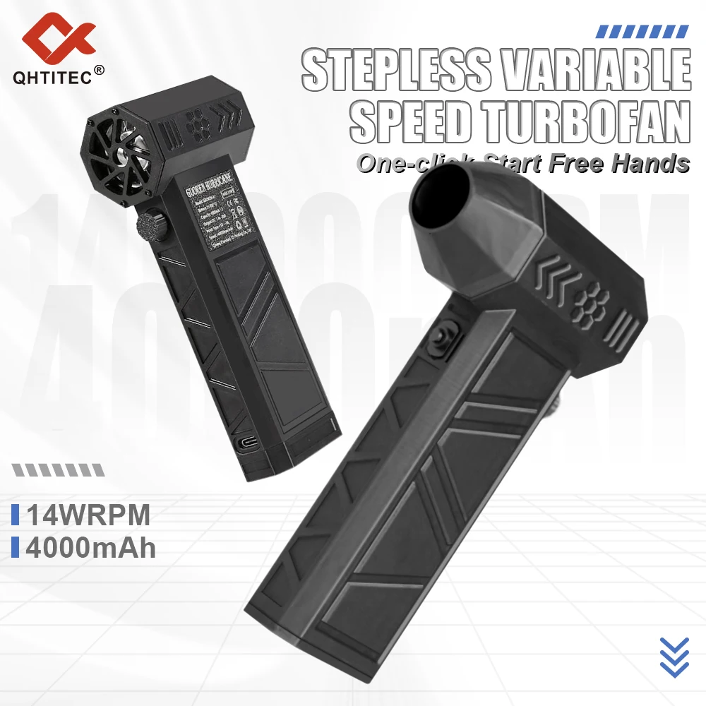Фото JCD Mini Turbo Jet Fan Turbo Violent Fan Мощный вентилятор с высокоскоростным канальным вентилятором Ручной канальный вентилятор 140000 об/мин Воздуходувка для пыли №2