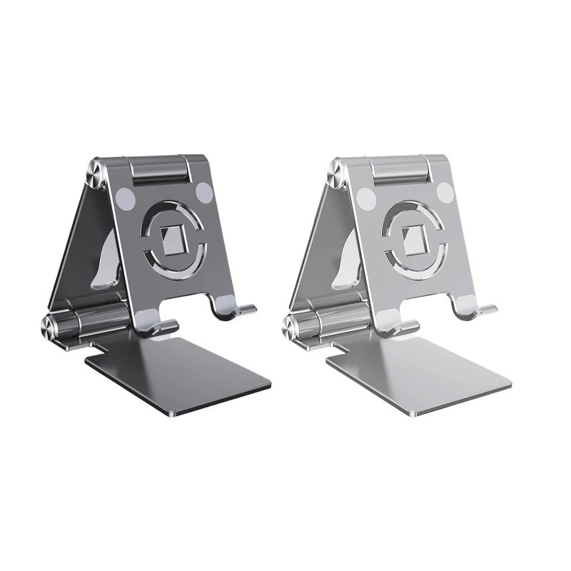 

Phone Tablet Mount Desktop Mobile Phone Holder Angle Height Adjustable Stand G2AC