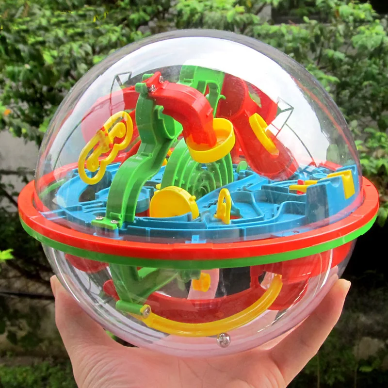 

100 Step 3D Magic Maze adults Kids Brain Tester Balance Training Toy Gift Intellect Ball Labyrinth Sphere Globe Toys