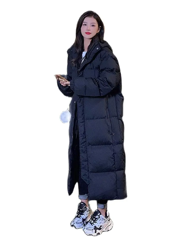 Hooded Coat For Women Autumn Warm Thick Long Puffer Winter 2022 Ladies Down Jackets Couple Models For Men And Women Parka Quilte