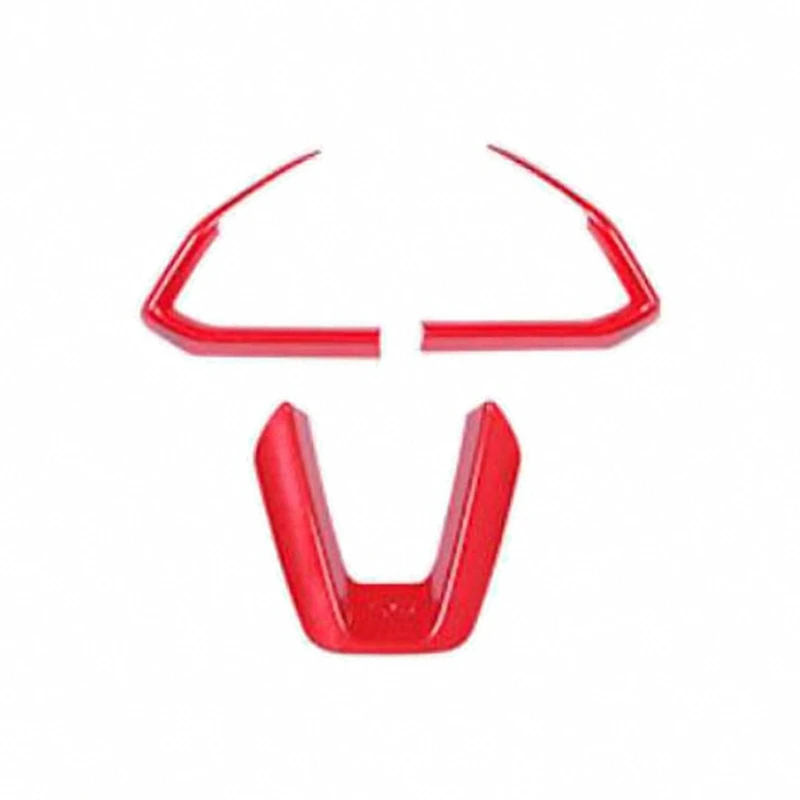 

Красные кнопки на рулевое колесо интерьера из АБС-пластика, рамка, чехол для Mazda 3, Mazda 6 CX-4 CX-5 CX-9 2016-2019(3 шт.)