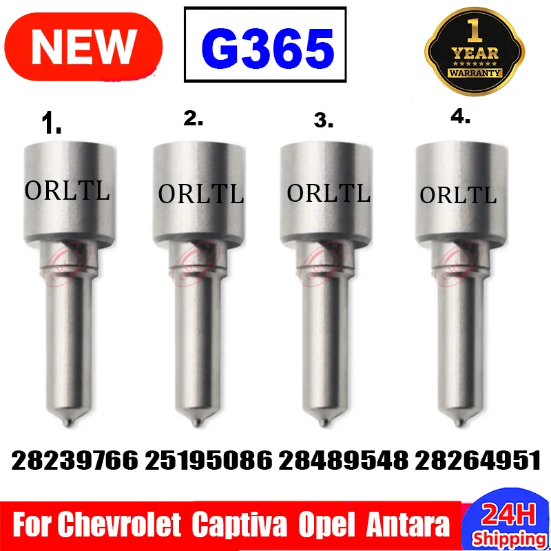 4 шт. G365 для Chevrolet Captiva OPEL 28239766 25195086 28489548 28264951 Форсунка дизельного топлива L365PRD L365PBD