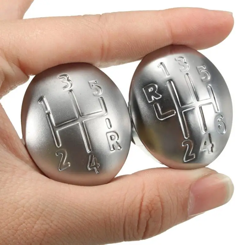 

5/6 Speed Gear Shift Knob Cap Cover For Renault Clio Megane Scenic Twingo Chrome Gear Shift Knob Auto Replacement Parts