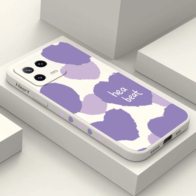 Чехол для телефона Beat Love жидкий силиконовый чехол Xiaomi Mi 14 13 13T 12 12X 12T 12S 11 11T Ultra 10 10T 9