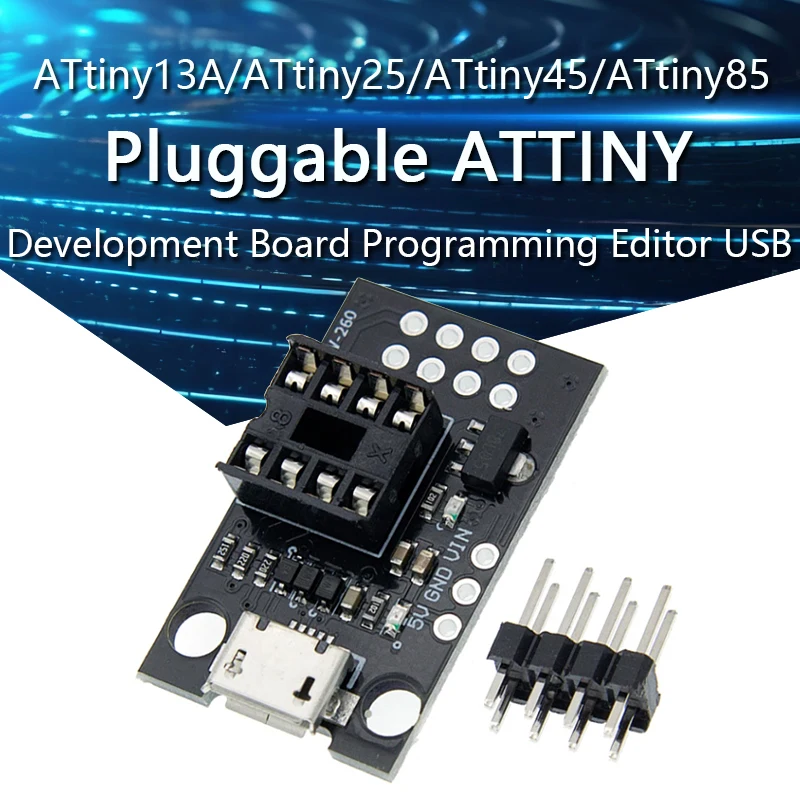 

Макетная плата ATTINY для ATtiny13A/ATtiny25/ATtiny45/ATtiny85
