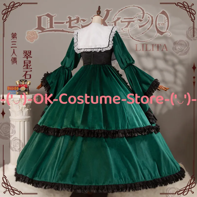 Фото Костюм для косплея Rozen Maiden Suiseiseki, викторианское платье, наряд для третьей куклы-близнеца, униформа для Хэллоуина, карнавала, вечеринки №4