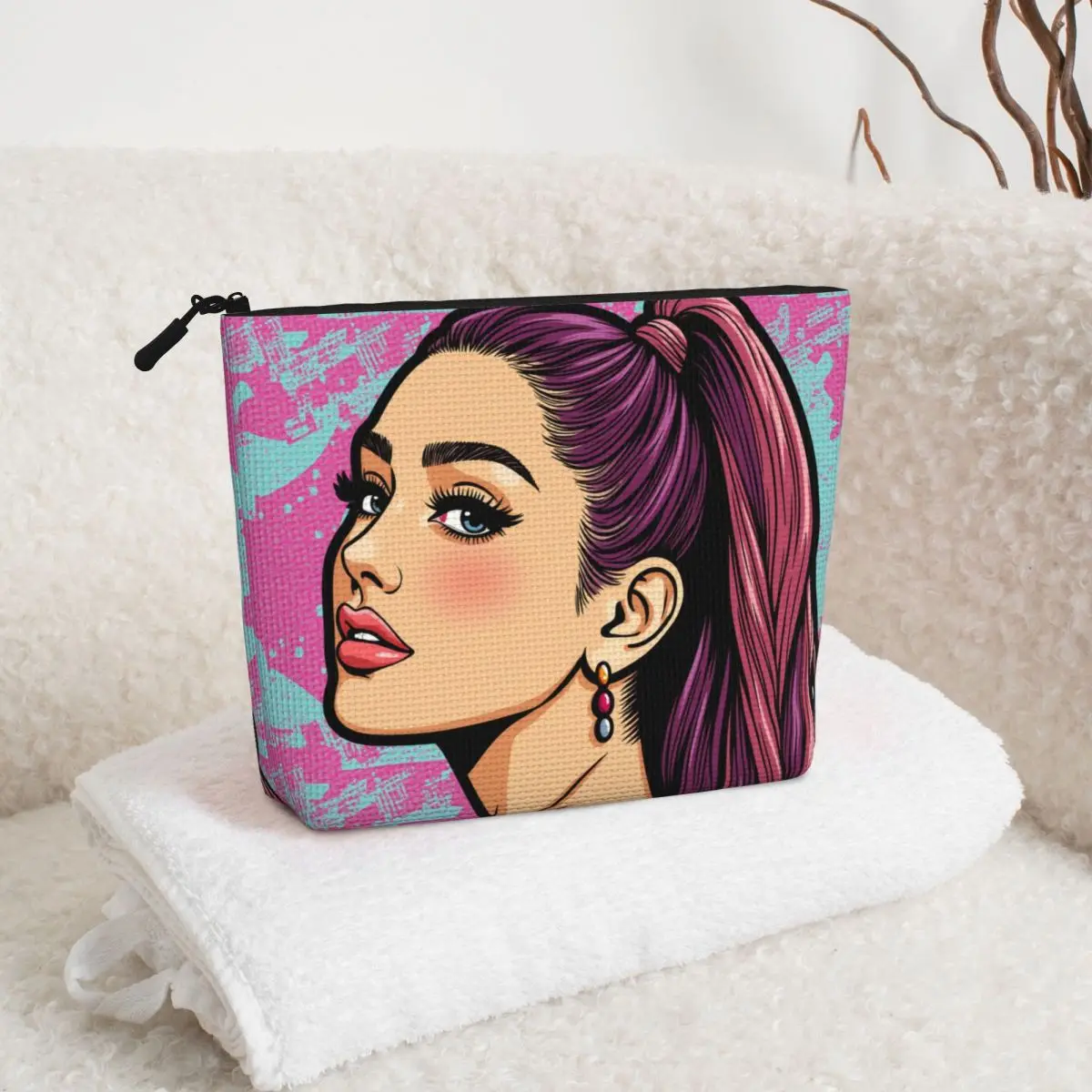 Ariana Симпатичная дорожная косметичка Grande Дизайнерская Kawaii Органайзер для