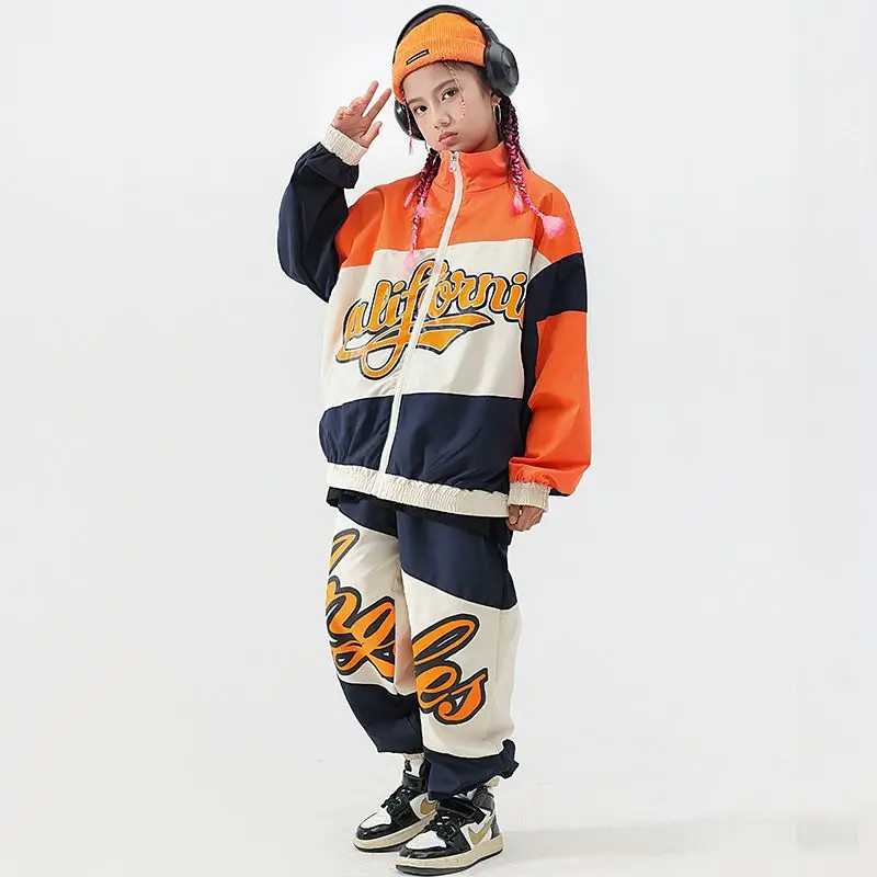 Бейсбольная куртка в стиле хип-хоп для мальчиков свободные брюки уличных танцев