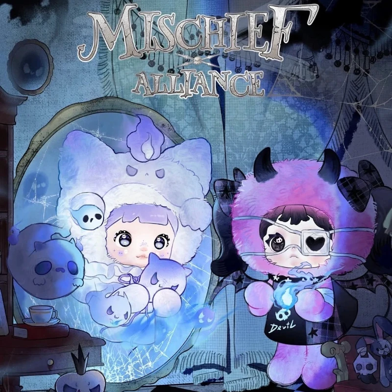 Фото Nommi X Heymi V2 Mischief Alliance Series: Загадочный брелок-сюрприз в слепой коробке, плюшевая кукла-подвеска в стиле кавайного аниме, подарок-сюрприз №4