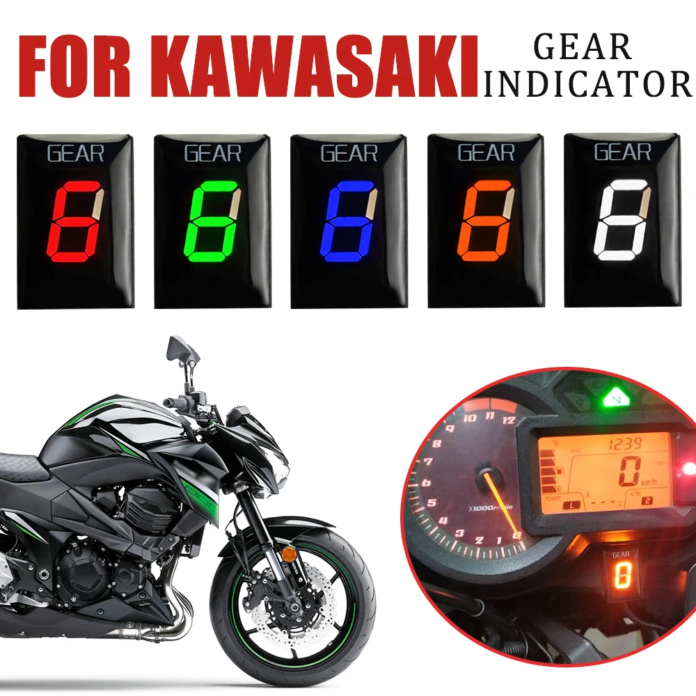 Gear Indicator For Kawasaki ER6N ER6F Z750 Z800 Z800e Z1000 Ninja 300 ZX6R Ninja 650 Ninja 250 R Motorcycle Accessories Speed