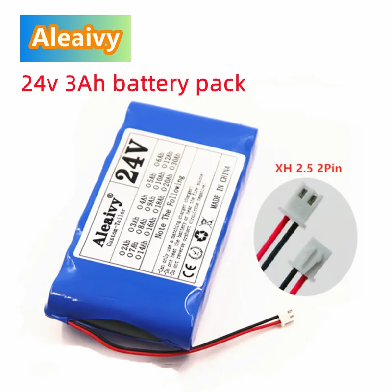 

Новый комплект литиевых батарей 24 В 7S1P 18650, 25,2 в, 3000 мАч, перезаряжаемая батарея для двигателей небольшого размера/защита светодиодной ленты