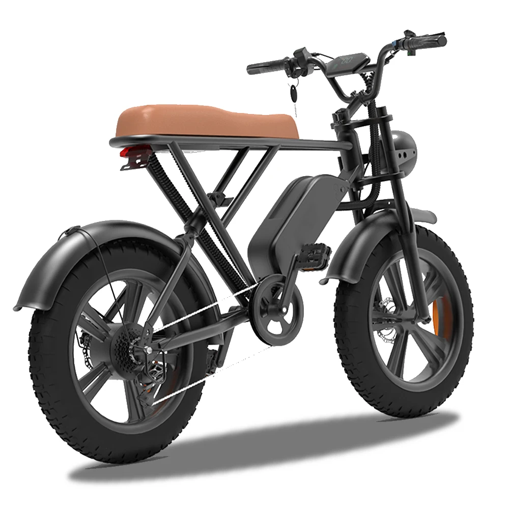 

EU Warehouse 20" Fat Tire Electric Bike Ebike with 48V 25Ah Battery 50km/h Dual Shock Absorber Adults Electric Bicycle