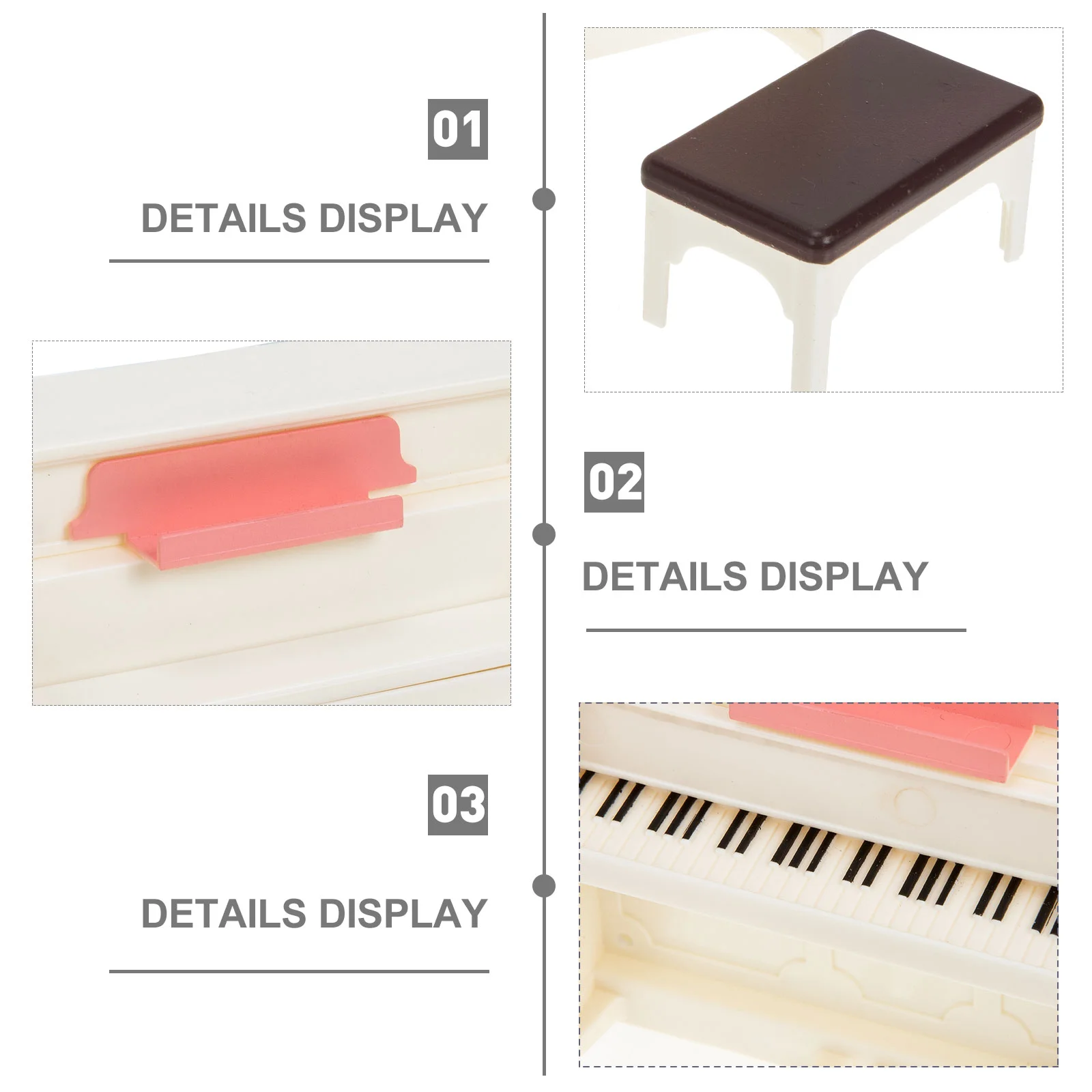 2 комплекта мини-пианино детский игрушечный дом аксессуары модель из