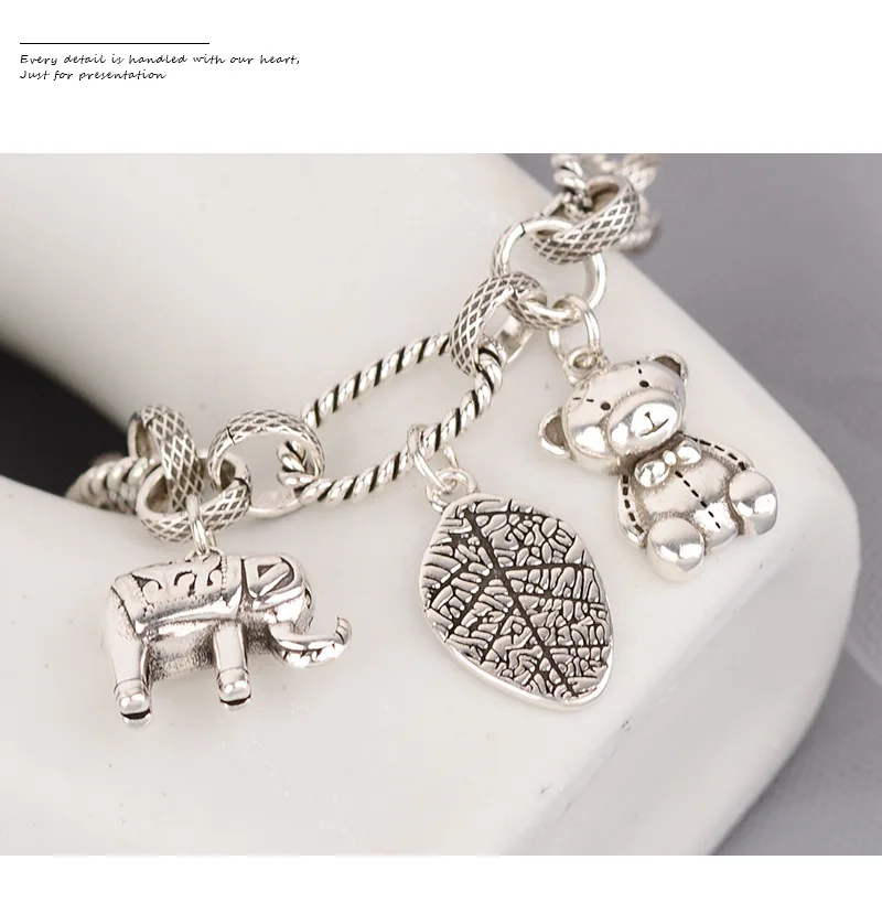 ROPUHOV 2022 Милая крутая подвеска в виде слона с листьями летняя универсальная