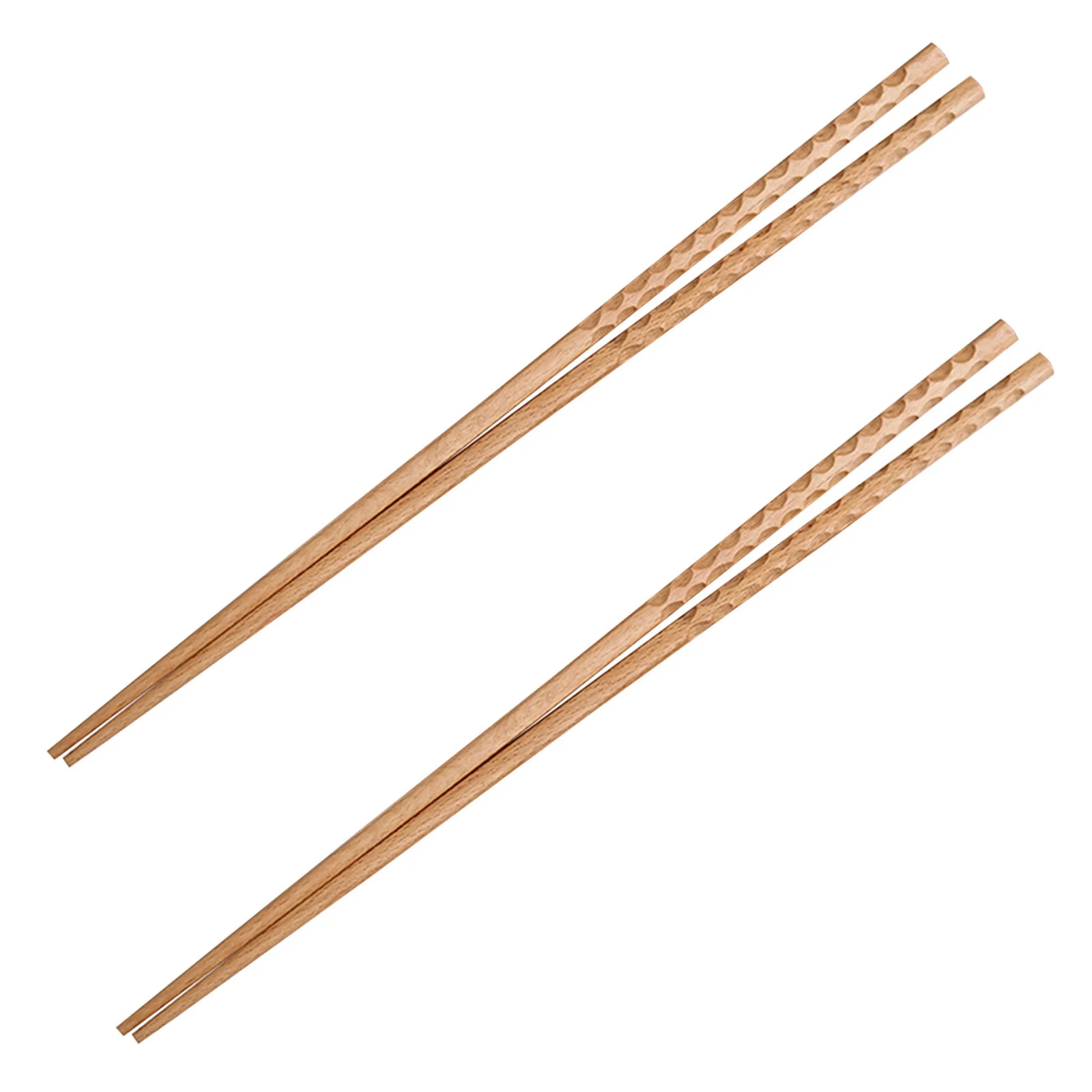 

2 Pairs Wooden Portable Dishwasher Cooking Frying Chopsticks for Hot Pot Deep Frying Cooking Noodles 42cm