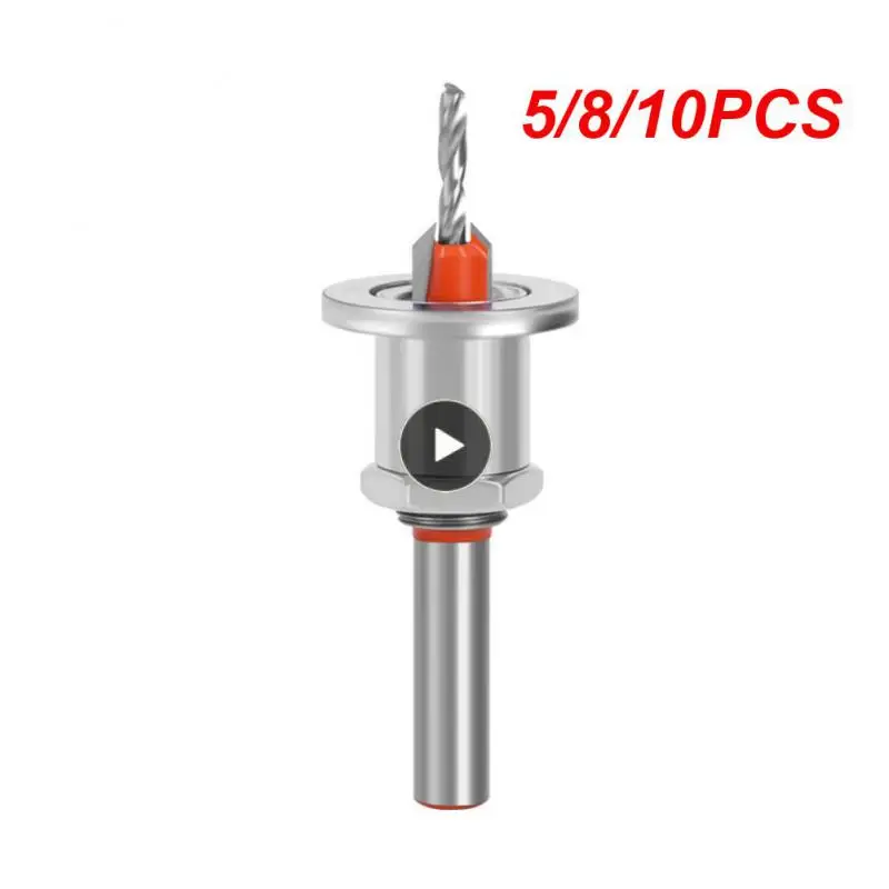 

5/8/10PCS 8/10mm Hole Router Bit Adjustable Hss Milling Cutter Demolition Woodworking Accessories Tools 2.8/3.0/3.2/3.5/4.0mm