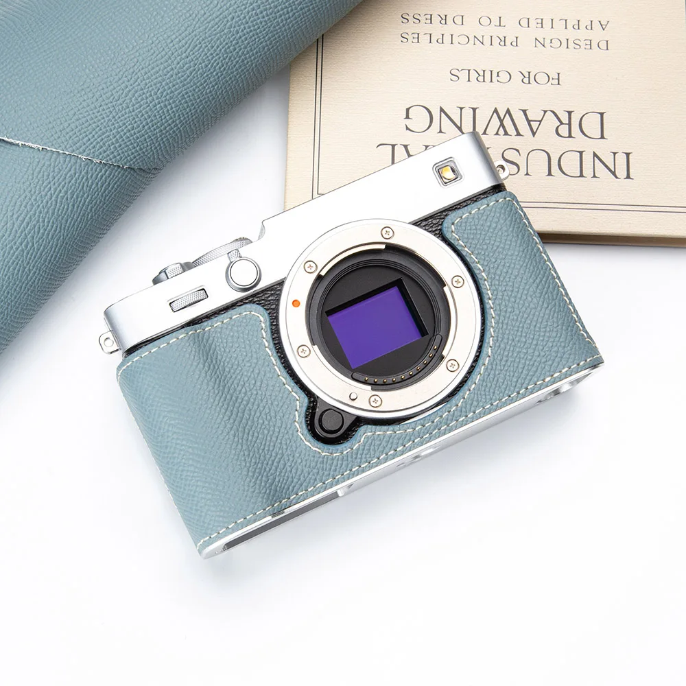 Фото Для Fujifilm Fuji X-E5 XE5 Чехол ручной работы из натуральной кожи Защитный чехол X-E5 Получехол Винтажная кожаная сумка X E5 Сумка для камеры №1