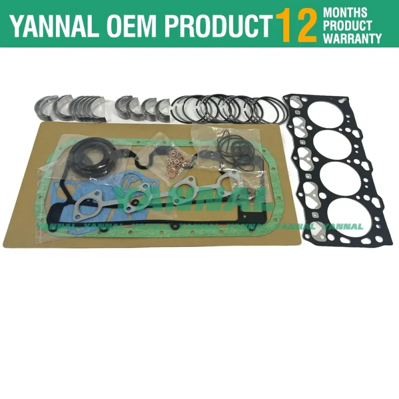 Комплект для капитального ремонта 4LE1 двигателя Isuzu HITACHI EX55 45NX SUMITOMO SH55U экскаватора