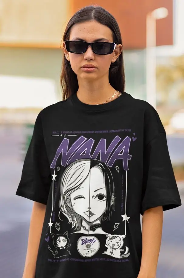 Футболка унисекс Nana Osaki футболка с рисунком аниме Black Stones Manga все размеры