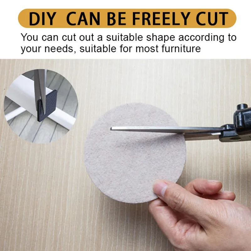 Черно-белые самоклеящиеся войлочные накладки на ножки стула мебельные чехлы