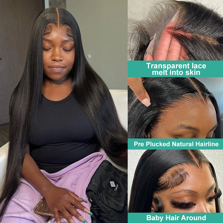 Парик женский фронтальный прямой 30/40 дюймов 13x6