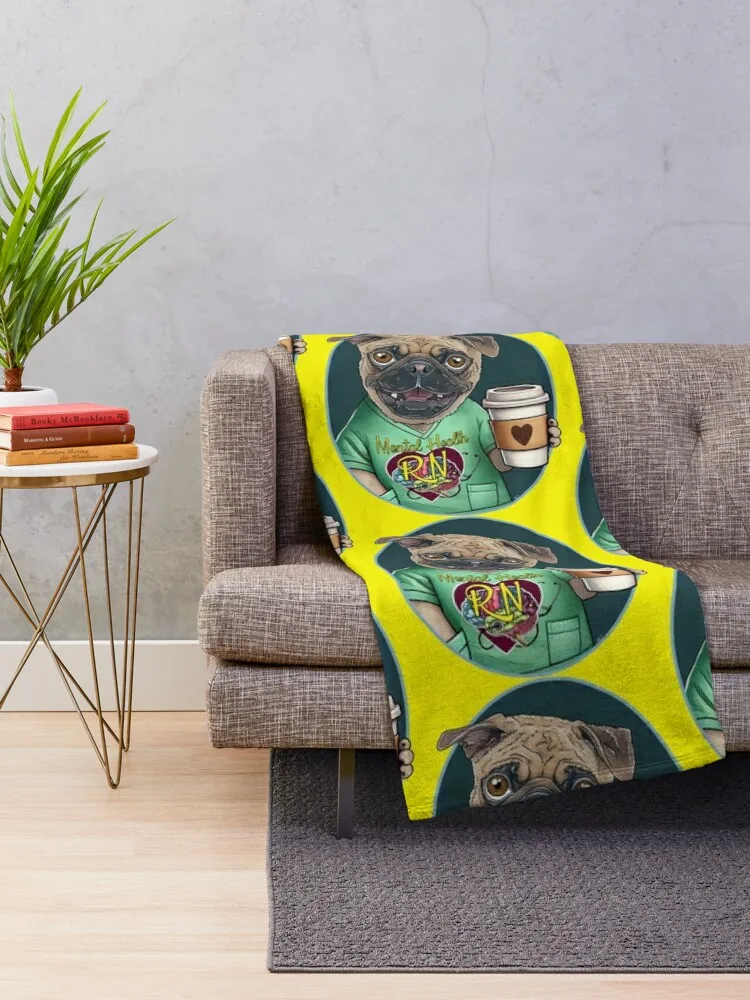 Одеяло Psych Nurse Puggy одеяло для дивана термоодеяла