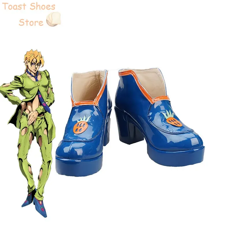 Аниме JoJo'sBizarreAdventure Pannacotta Fugo Обувь для косплея из искусственной кожи Опора
