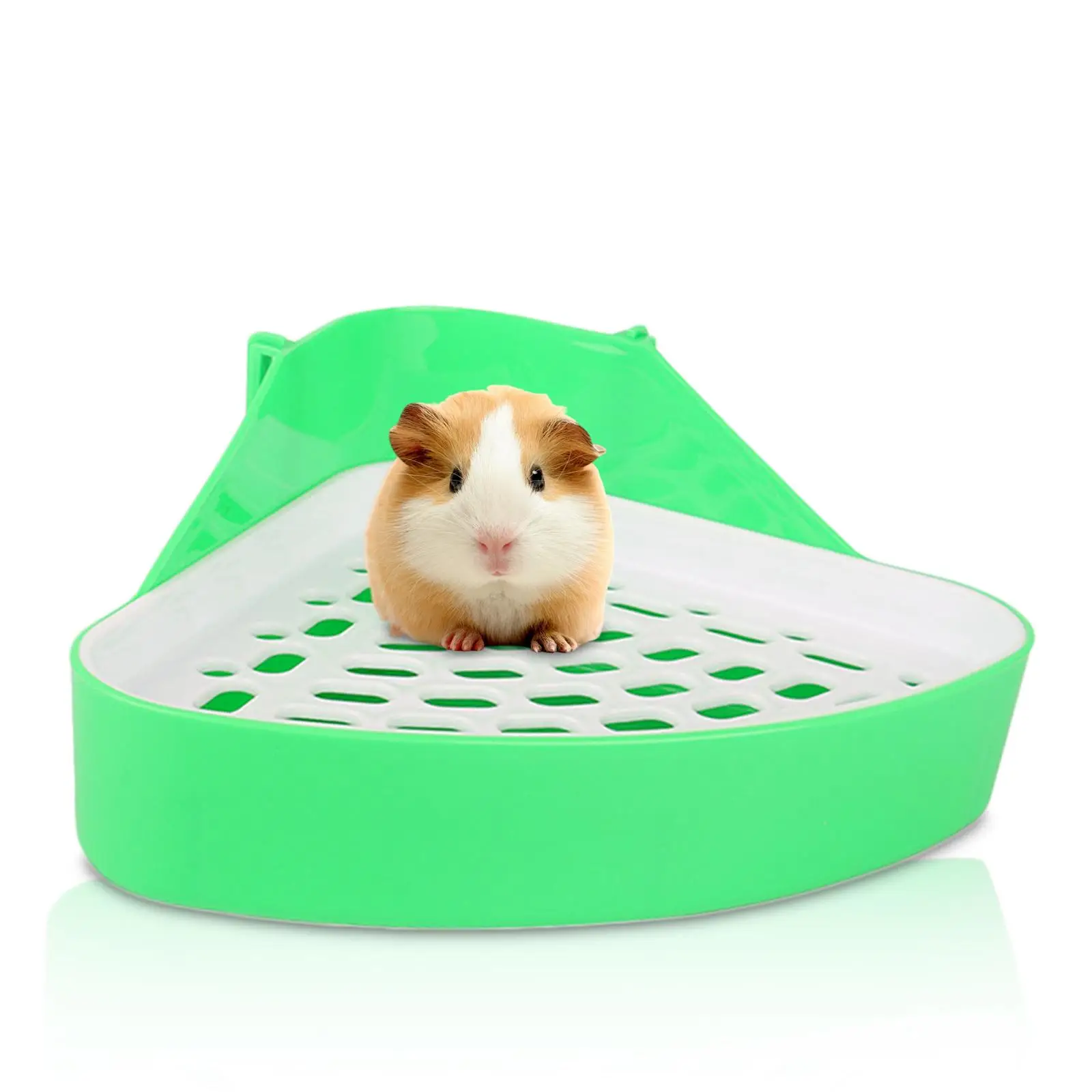 

Pet Small Rat Toilet Triangle Potty Trainer Corner Litter Bedding Box Pet Pan for Small Animal Rabbit Guinea Pig Ferret Bunny