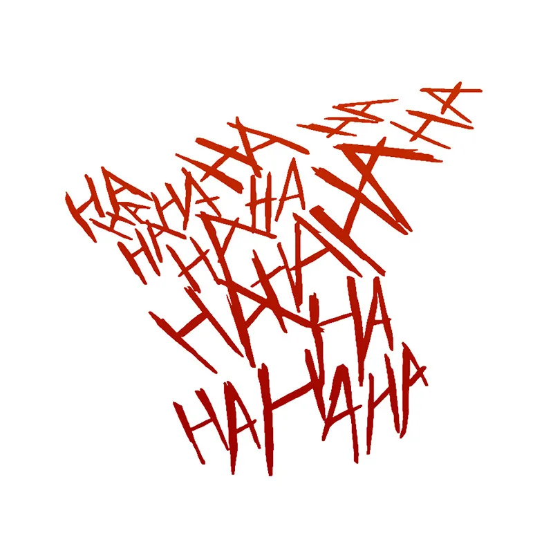 

Joker Hahaha Car Stickers Helmet Reflective Decor Motorcycle Decals Bumper Window Creative Sunscreen Waterproof PVC Sticker