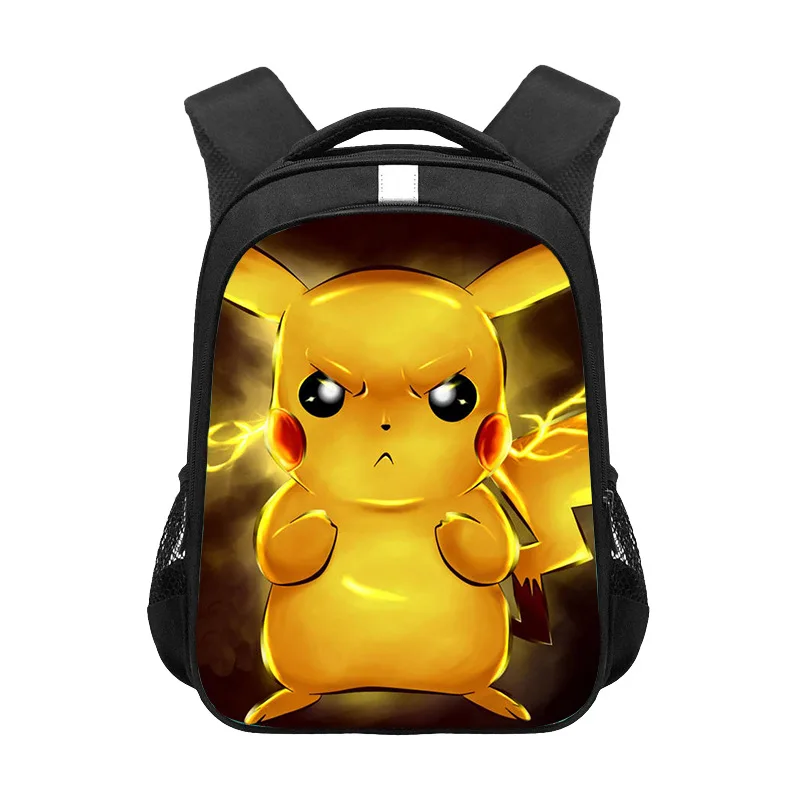 

Cartoon Anime Pikachu Backpack Fashion Middle School High School Students Anime Printed Backpack Wear-resistant Shoulder Bag