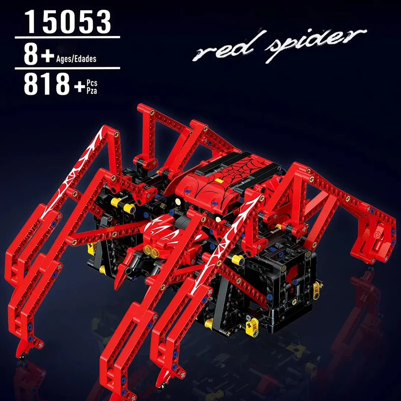 

15053 MOC Electric APP Remote Control Spider Robot Model 818PCS Building Block Bricks Toys Christmas Gift Set Technical RC Robot