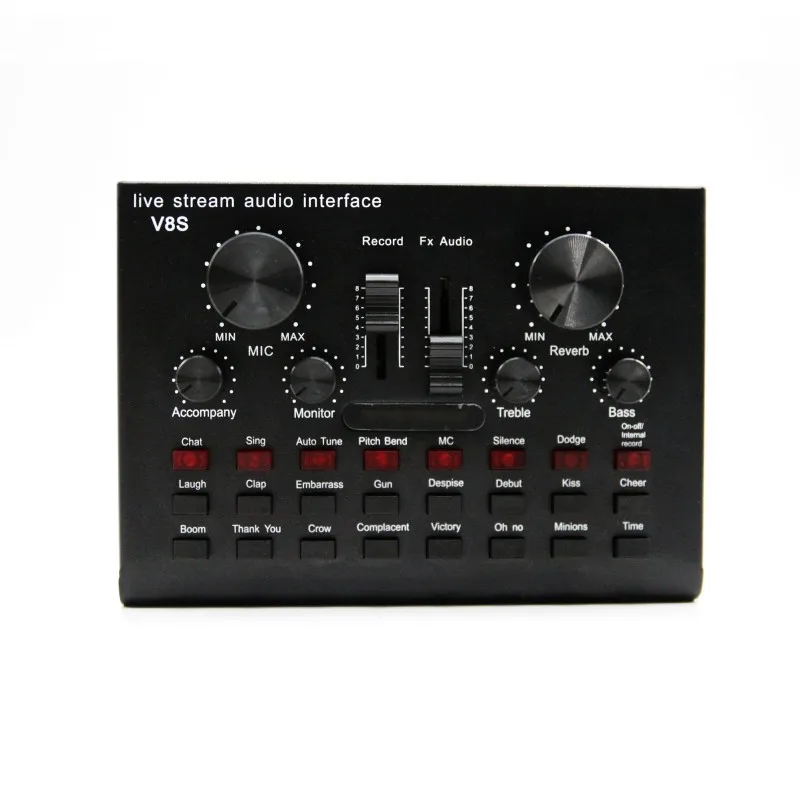 

Оптовая продажа, внешний звуковой интерфейс для usb-звуковой карты, звуковая карта для трансляции пения в реальном времени