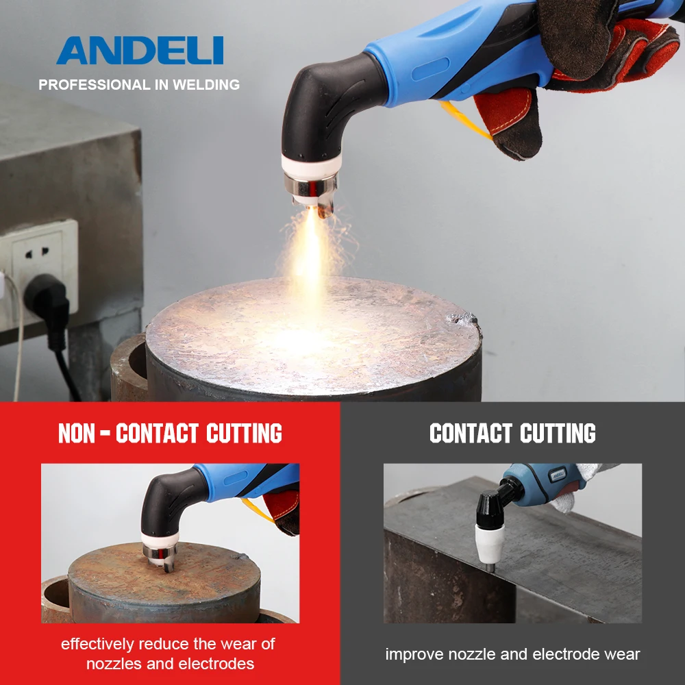 ANDELI Plasma Cutting Machine CUT-50D/CUT-50DS 110/220V 40A HF Pilot Arc Non-contact Cutting Plasma Cutter