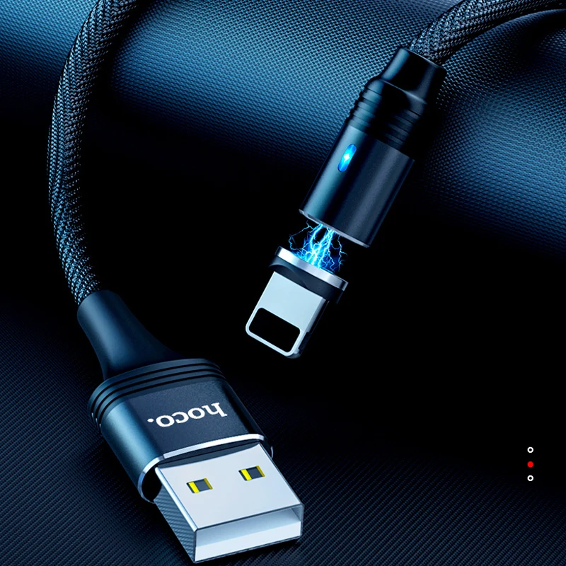 

Магнитный кабель HOCO для iphone XS Max X 7 6 Plus, USB-кабель для быстрой зарядки телефонов, для iphone 13 11 Pro, зарядный кабель