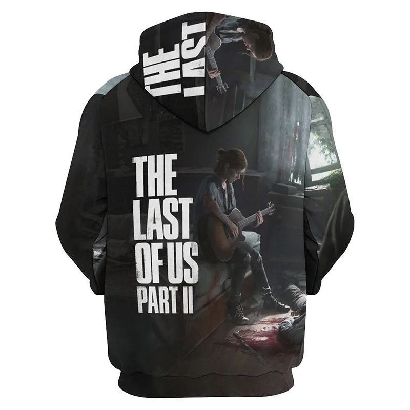 

The Last Of US, часть 2, графическая толстовка, Мужская одежда, толстовки с 3D принтом из фильма «ужасы», женский модный пуловер в стиле Харадзюку y2k, толстовка, топы