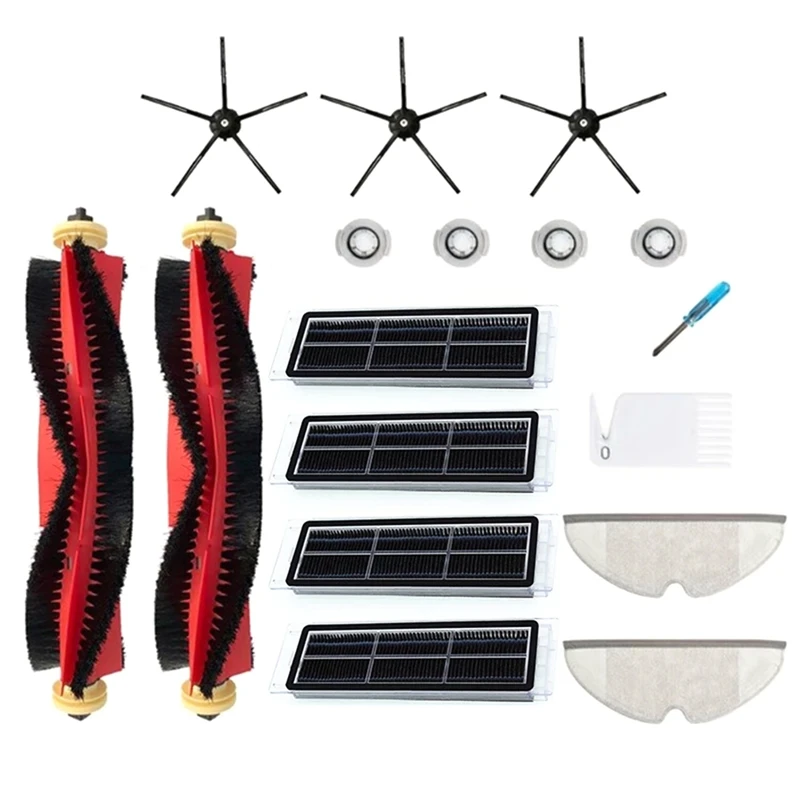 

Набор боковых фильтров для пылесоса Xiaomi Roborock S6 S60 S65 S5 MAX T6, Сменные аксессуары, щетка для чистки