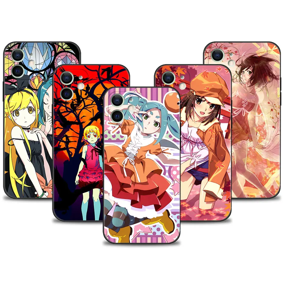 

Phone Case for Apple iPhone 13 11 12 Pro XS Max XR X 8 7 6 6S Plus 5 5S SE 13mini 12mini Cover Silicon Funda Monogatari Series