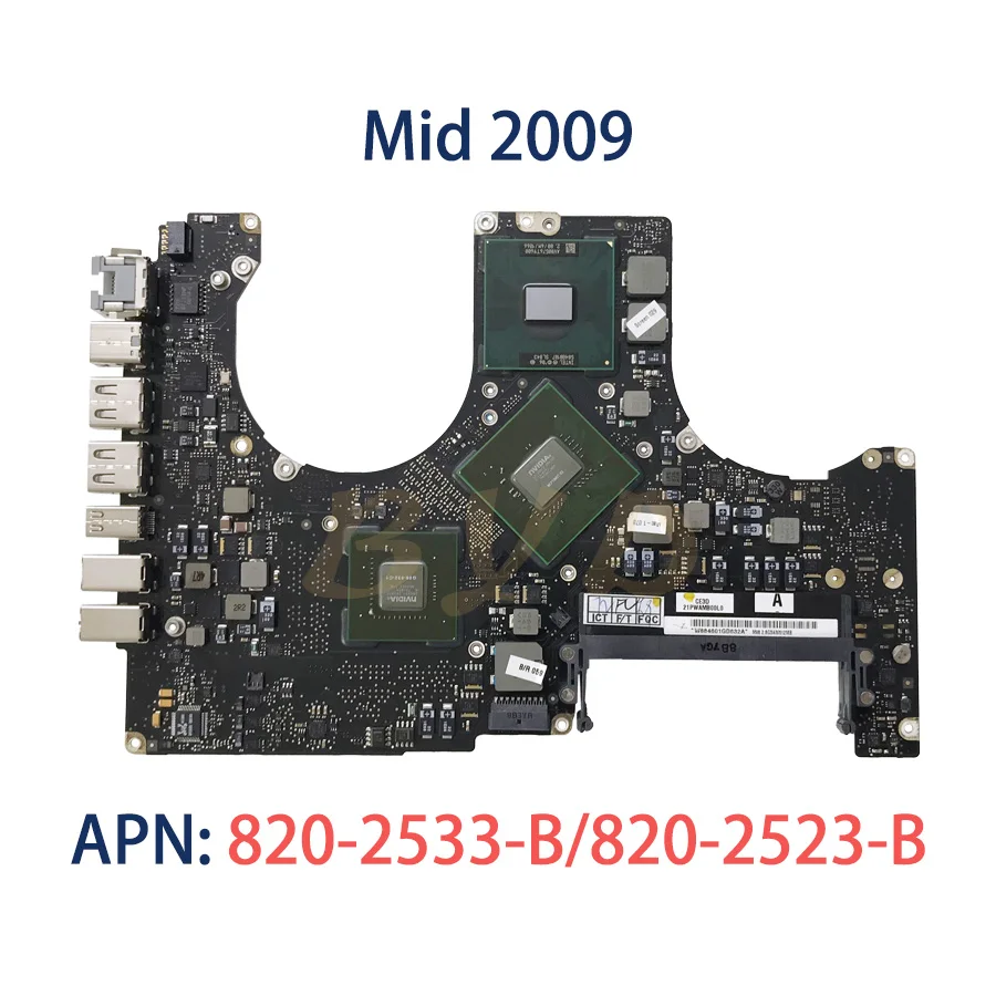 Протестированная оригинальная материнская плата A1286 для ноутбука Macbook Pro 15 дюймов