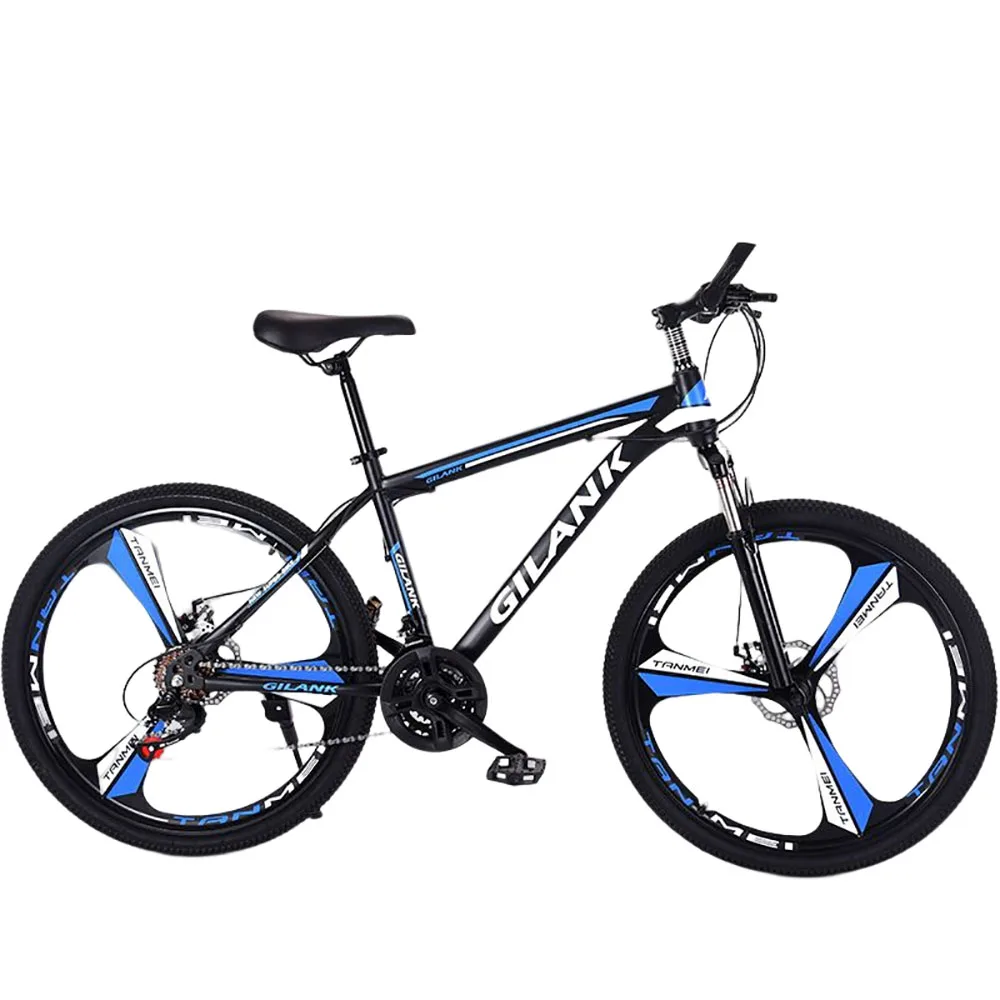 

24 Inch Mountain Bike Variable Speed Bicycle High Carbon Steel Reinforced Frame For Safe Riding Mechanical Disc Brake Secure