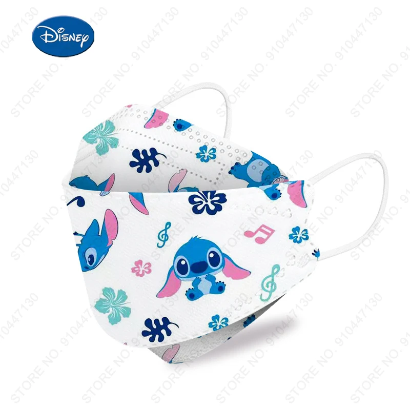 Детская маска Disney kn95 20-200 шт./упаковка 4-слойная защита Пылезащитная дышащая